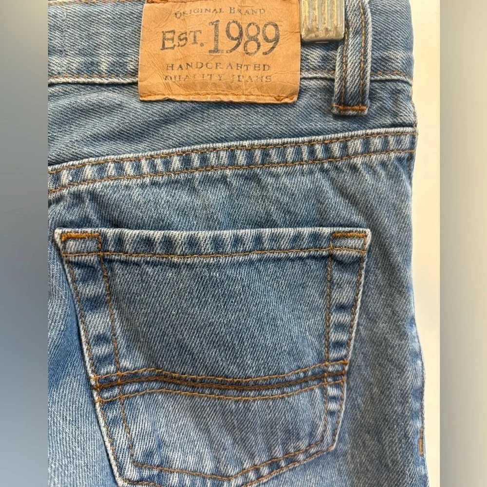 The Children’s Place Light Wash Denim Bootcut With Adjustable Waist Tabs- Size 7